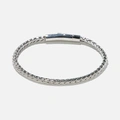 Stålarband herr -  3,5mm bred rund länk, 21cm