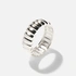 Ring i äkta silver - räfflad, 57