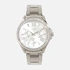 Regal damklocka - metall silver/vit, 40mm