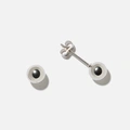 Stålörhängen - kulor 6mm