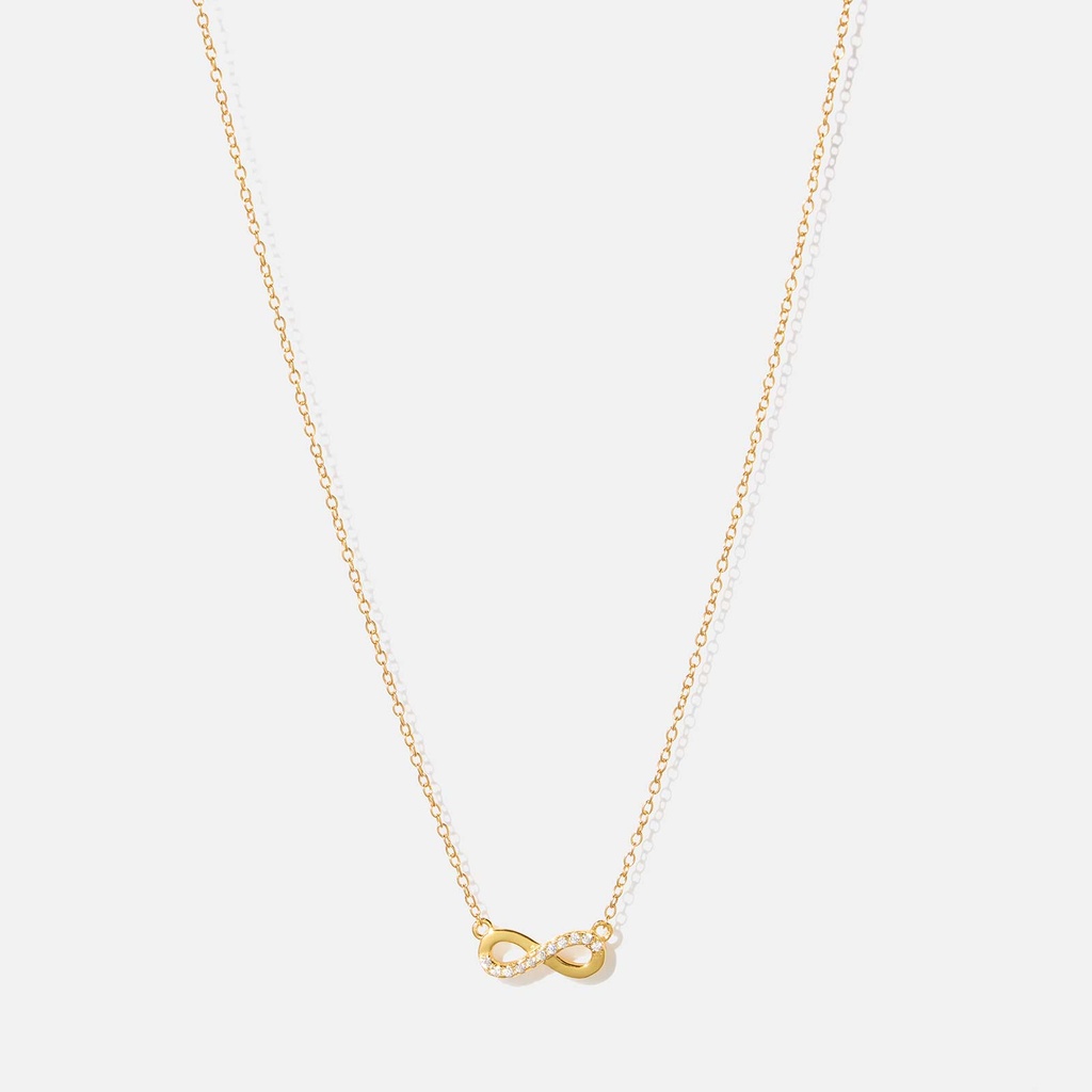 Halsband guldpläterat silver - hänge Infinitysymbol
