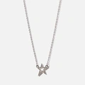 Silverfärgat halsband - hänge stjärna