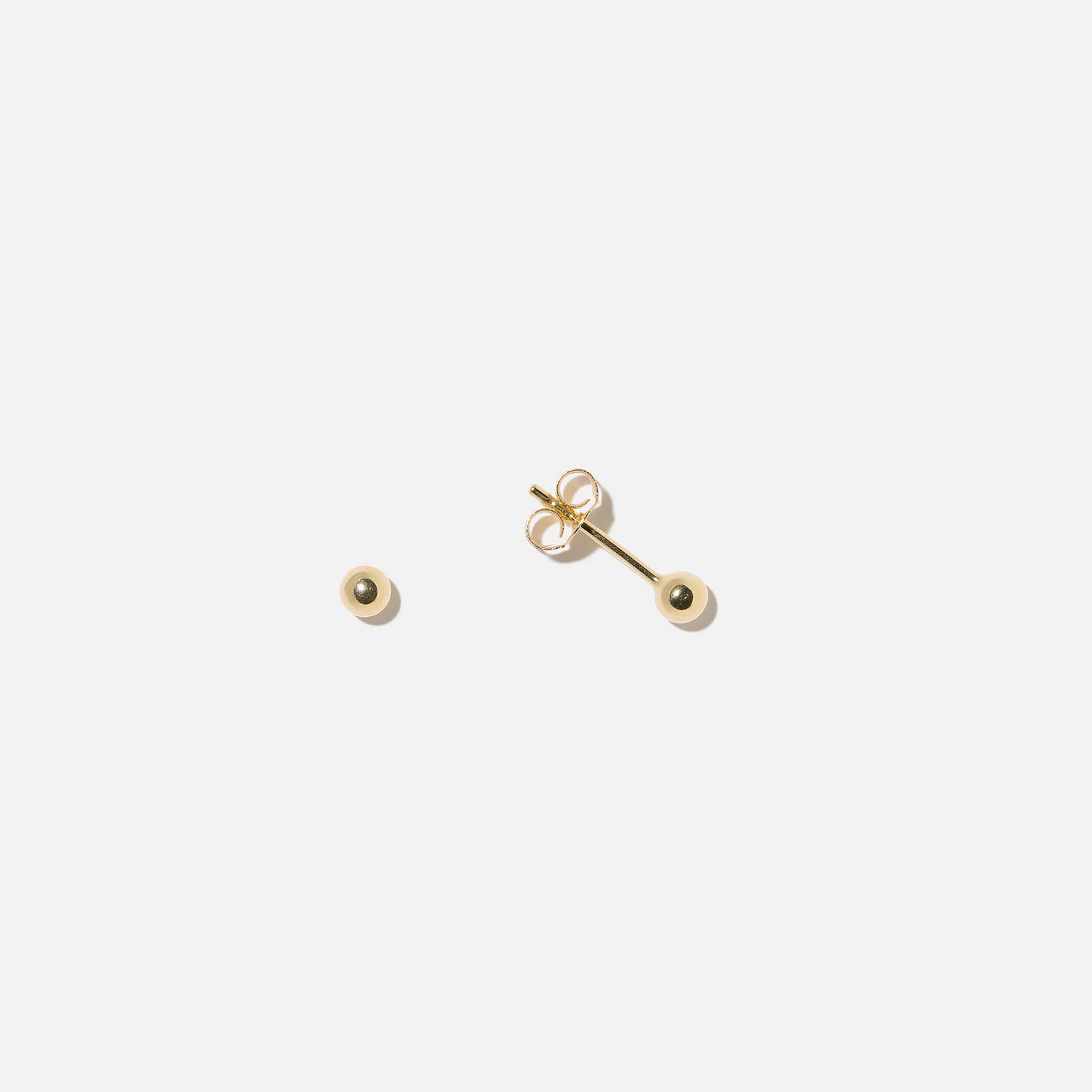 Örhängen 18k guld - kulor, 3mm