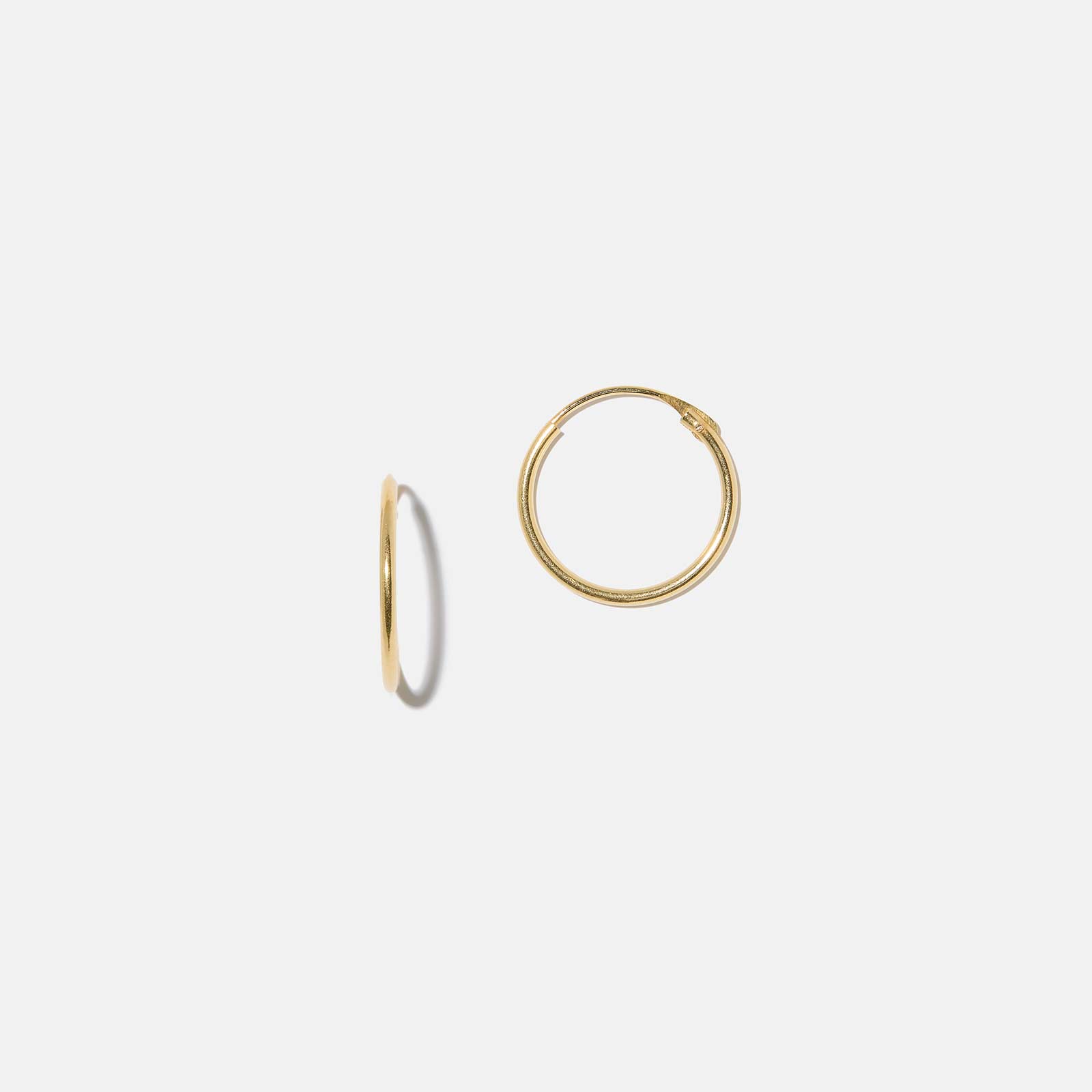 Örhängen 18k guld - hoops, 12x1mm