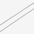 Silverhalsband popcornlänk - 1,2 mm/38 cm
