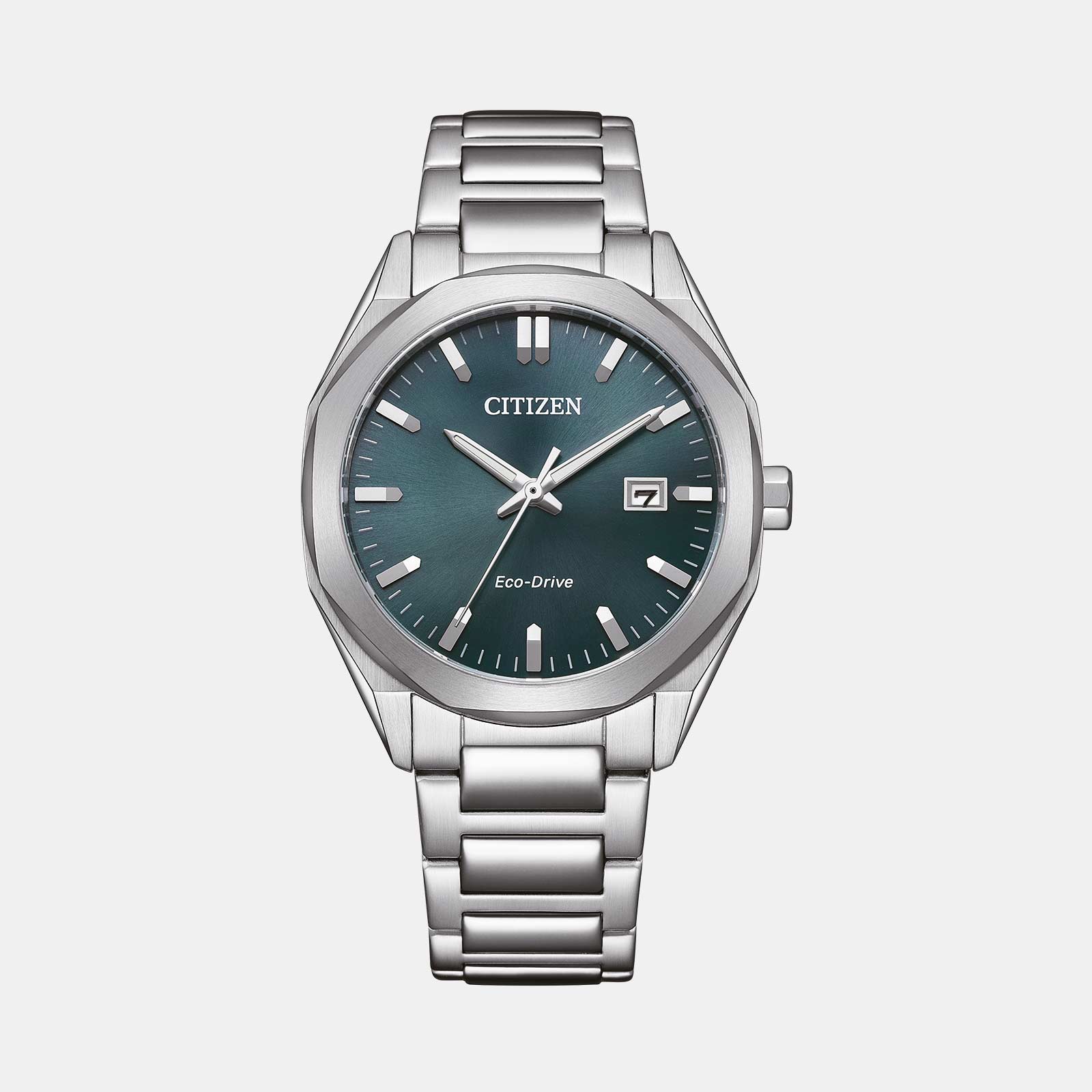 Citizen Eco Drive stål/grön BM7620-83X