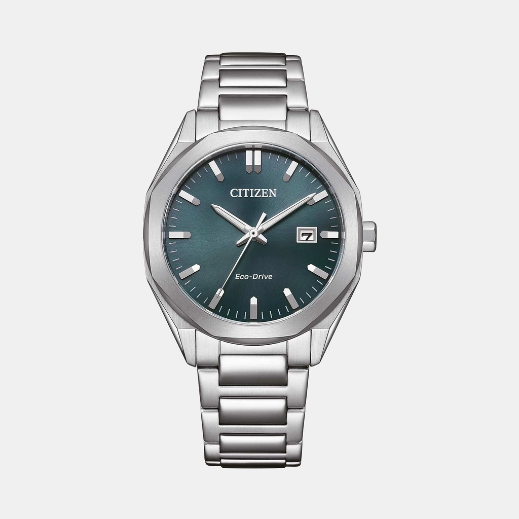 Citizen Elegant Eco-Drive - stål/grön BM7620-83X
