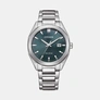 Citizen Elegant Eco-Drive - stål/grön BM7620-83X