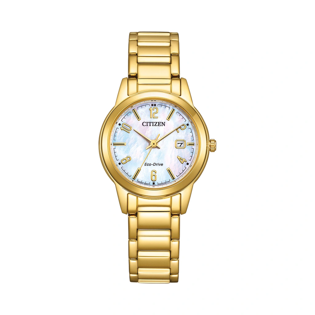 Citizen Eco Drive dam guld/pärlemor FE1242-78D