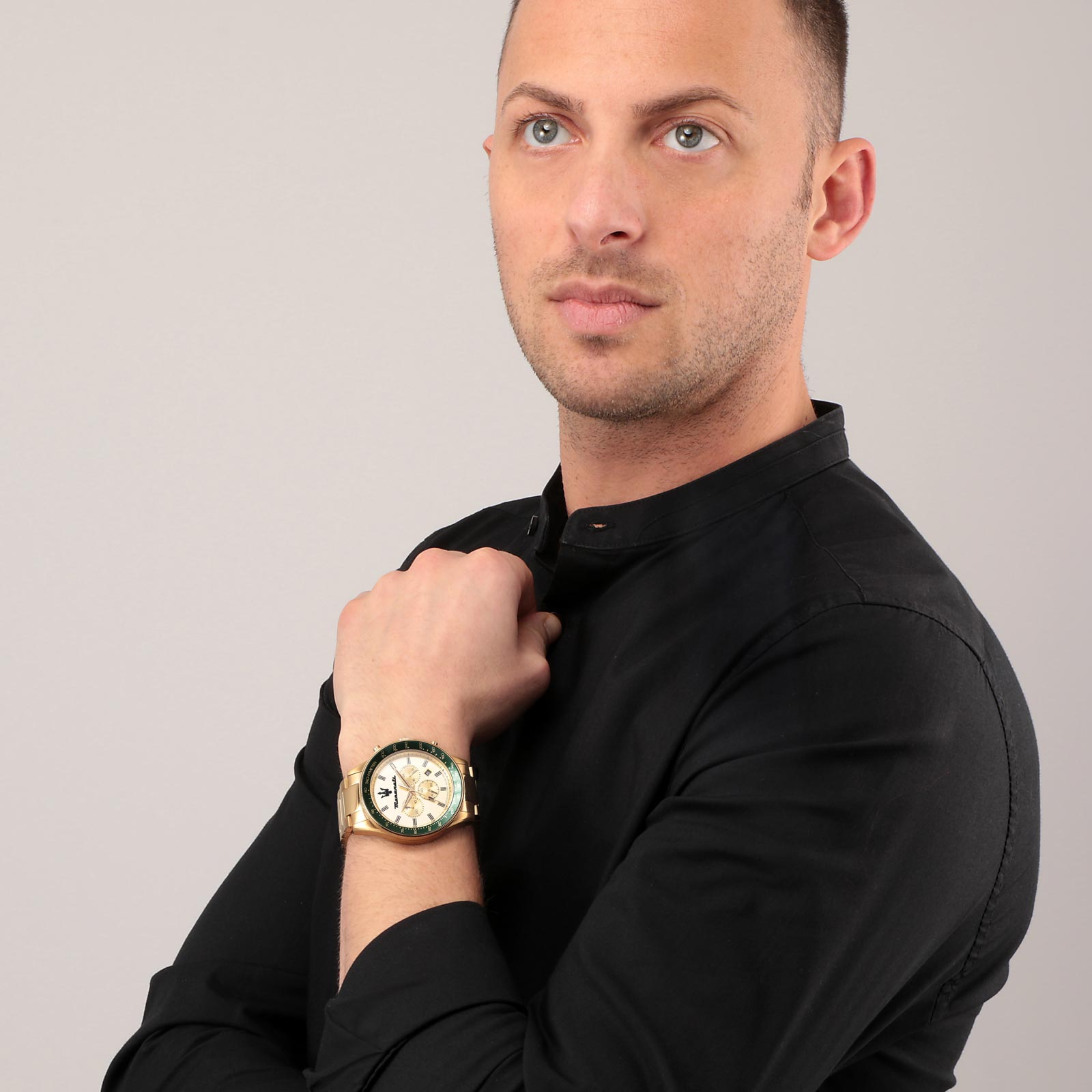 Maserati Sfida metallband guld  - R8873640005