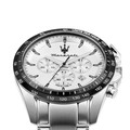 Maserati Traguardo metallband vit/stål  - R8873612049