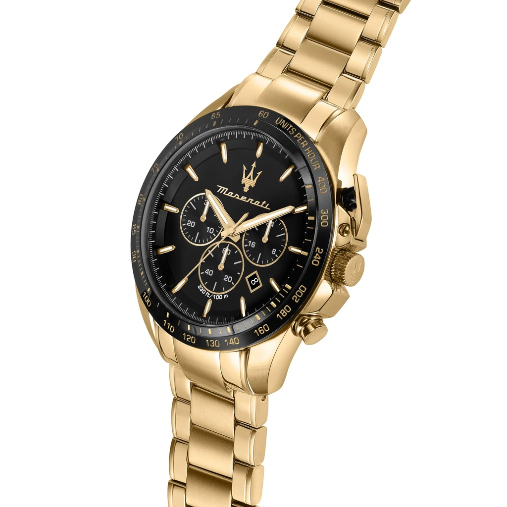 Maserati Traguardo metallband svart/guld  - R8873612041
