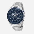 Maserati Traguardo metallband blå/stål  - R8873612043