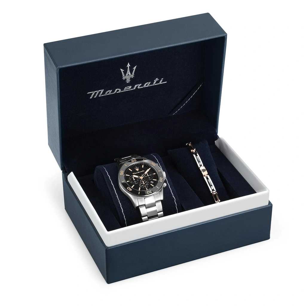 Maserati Competizione metall klockset svart/stål  - R8873600001
