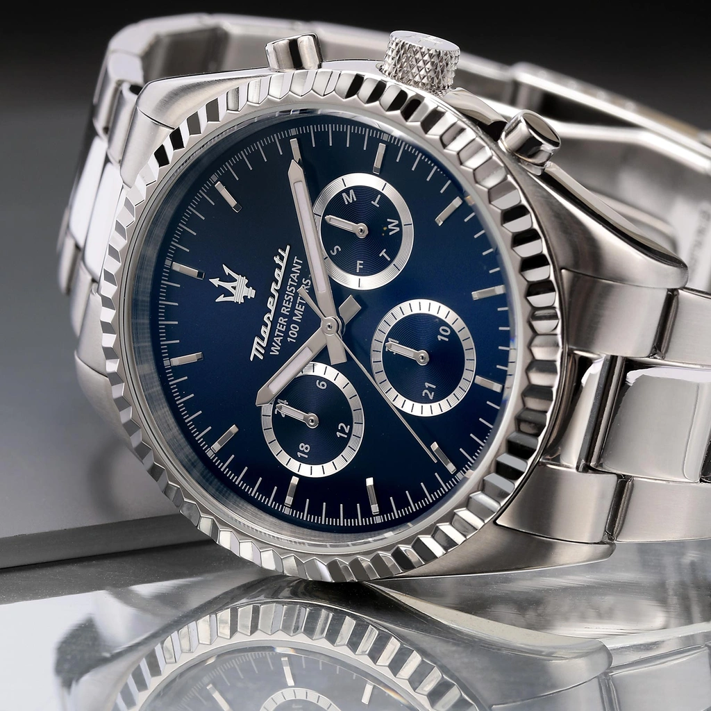 Maserati Competizione metallband blå/stål  - R8853100022
