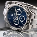 Maserati Competizione metallband blå/stål  - R8853100022