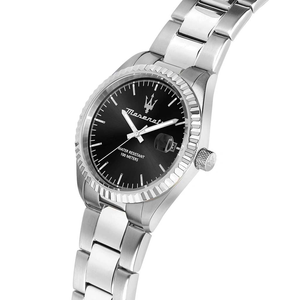 Maserati Competizione metallband svart/stål  - R8853100028