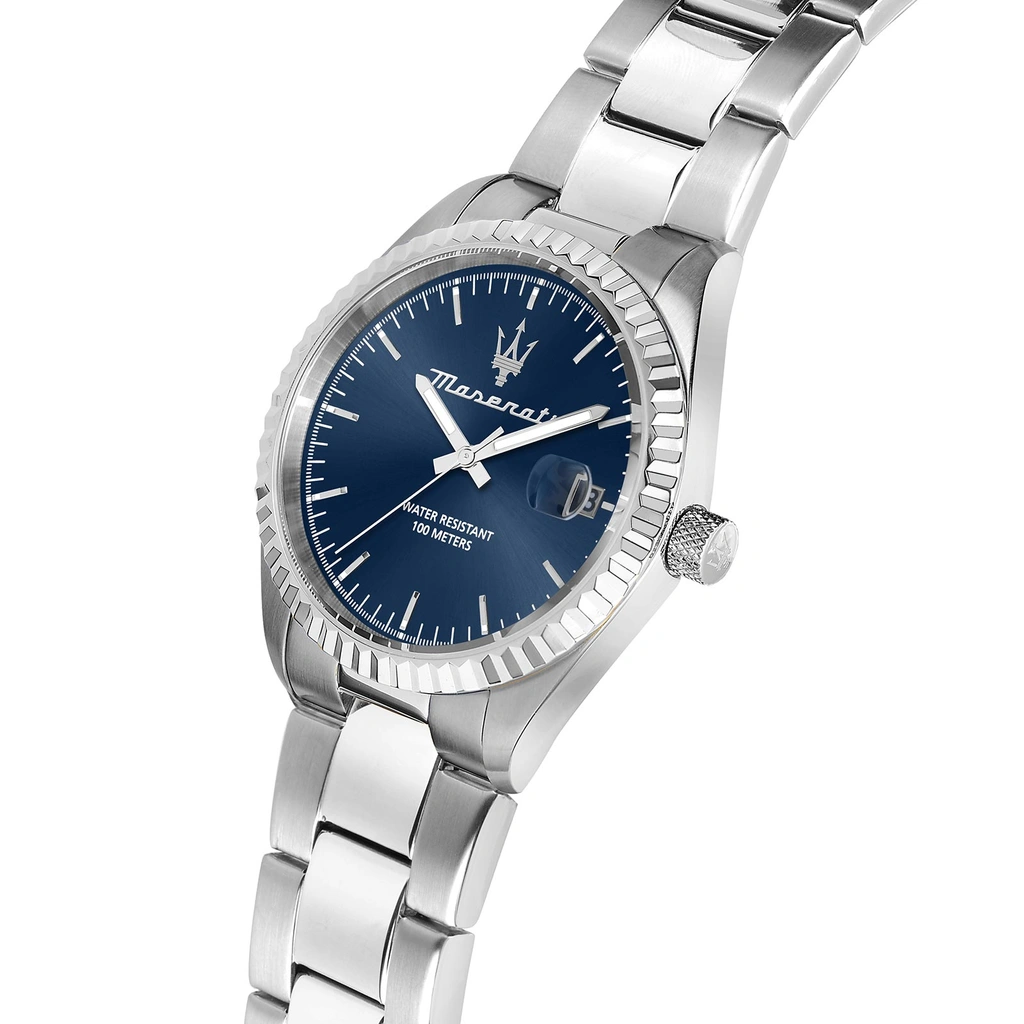 Maserati Competizione metallband blå/stål  - R8853100029