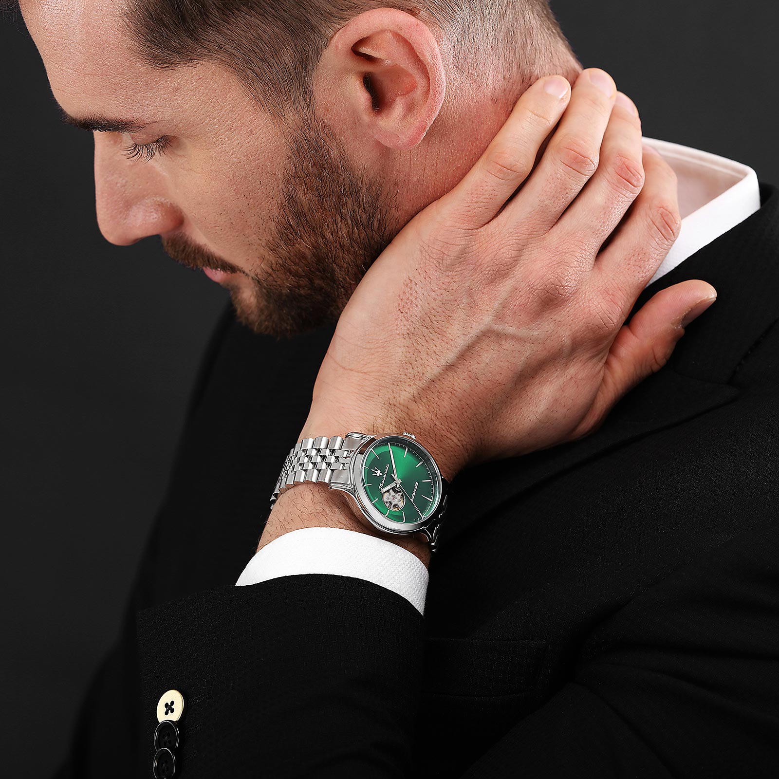 Maserati Epoca automatisk grön/stål  - R8823118010