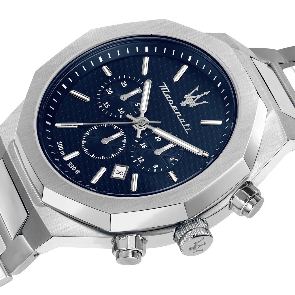 Maserati Stile metallband blå/stål  - R8873642006