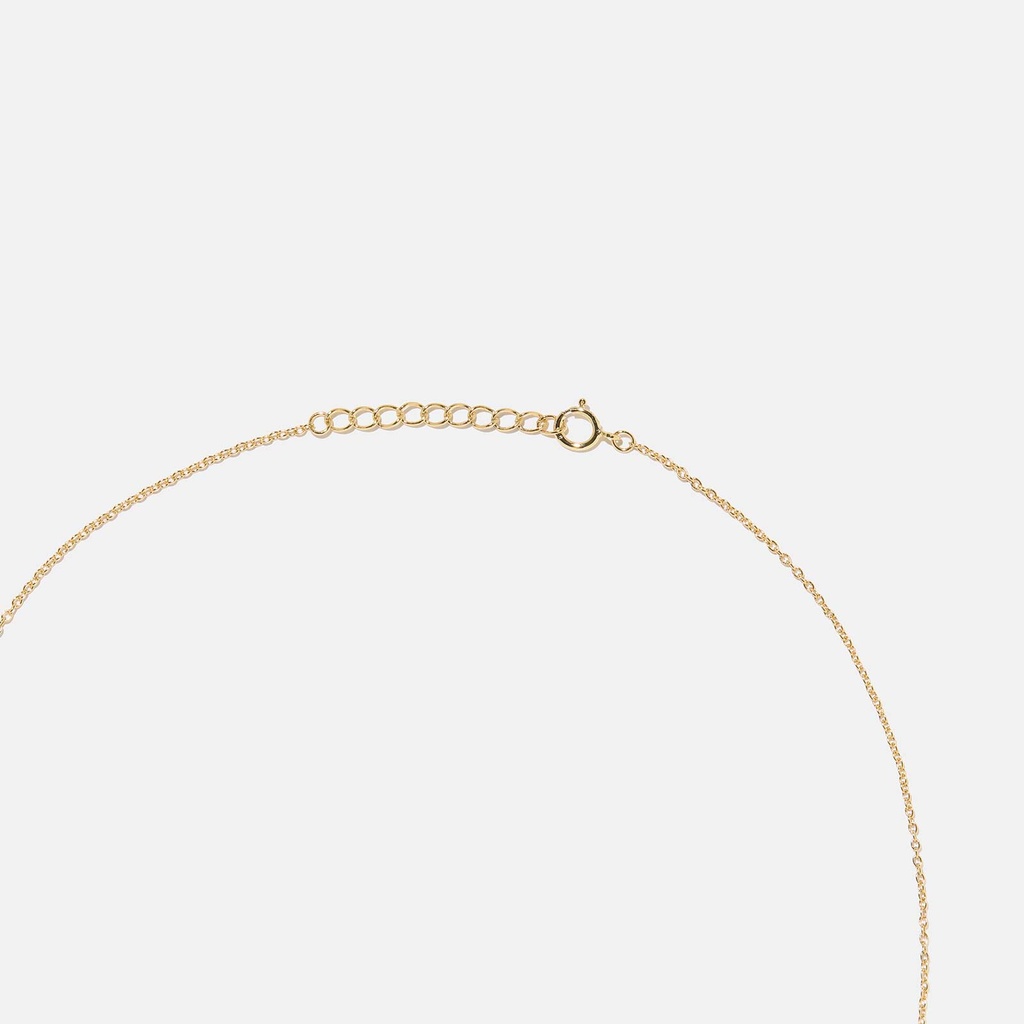 Guldpläterat set i äkta silver, droppformad sten