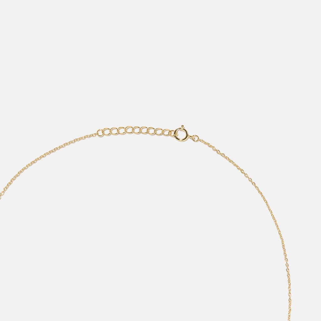 Guldpläterat set i äkta silver, droppformad sten