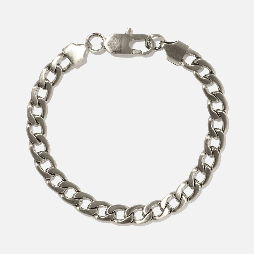 Stålarmband herr 7mm platt pansar 20cm