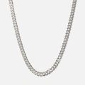 Silverhalsband herr 5,8mm pansar 55cm