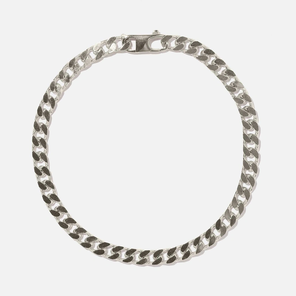 Silverarmband herr 4,2mm platt pansar 20cm