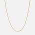 Guldpläterat stålhalsband herr - Box Chain 55cm