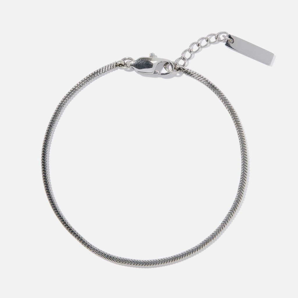 Stålarmband herr - ormkedja, 20cm