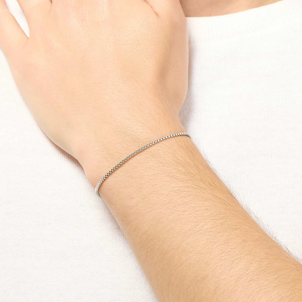 Stålarmband herr - Box Chain, 18cm