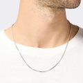 Stålhalsband herr - Box Chain 55cm
