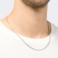 Stålhalsband herr - ormkedja 55cm