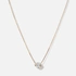 Halsband 18k guld med 5mm Kubisk Zirkonia