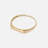 Smal ring 18k guld - platt bar st. 15