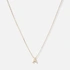 Halsband 9k guld - bokstav A, 43cm