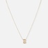 Halsband 9k guld - bokstav B, 43cm
