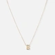 Halsband 9k guld - bokstav B, 43cm