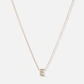 Halsband 9k guld - bokstav E, 43cm
