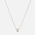 Halsband 9k guld - bokstav E, 43cm
