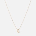 Halsband 9k guld - bokstav G, 43cm