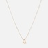Halsband 9k guld - bokstav G, 43cm