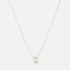 Halsband 9k guld - bokstav G, 43cm