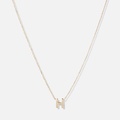Halsband 9k guld - bokstav H, 43cm