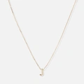 Halsband 9k guld - bokstav J, 43cm