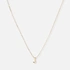 Halsband 9k guld - bokstav J, 43cm
