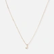 Halsband 9k guld - bokstav J, 43cm