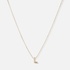 Halsband 9k guld - bokstav L, 43cm
