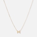 Halsband 9k guld - bokstav M, 43cm